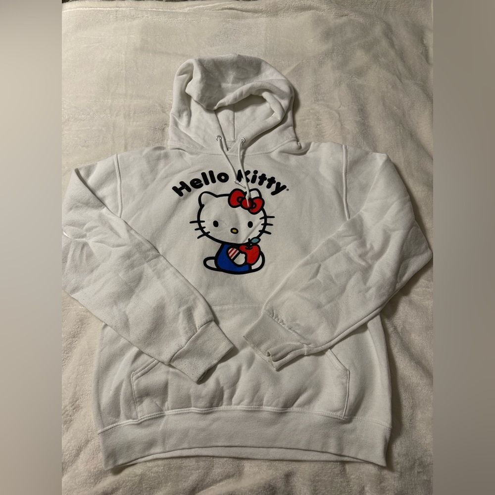 Hello Kitty Hoodie White Size Small